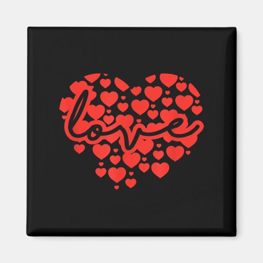 Aimant Script Love Heart Of Hearts Valentine's Day  (Devant)