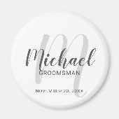 Aimant Script moderne Salons personnalisés (Devant)