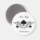 Aimant Scroll de style tatouage Black Spades Thunder_Cove (Recto/Verso)