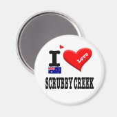 Aimant SCRUBBY CREEK - I Love (Recto/Verso)