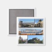 Aimant SCT010 EDINBURGH, Ecosse, Réfrigérateur (Recto/Verso)