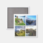 Aimant SCT015 HIGHLANDS SCOTTISH BEN NEVIS LOCH, Écosse (Recto/Verso)