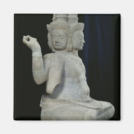 Aimant Sculpture de Brahma avec quatre visages (Devant)