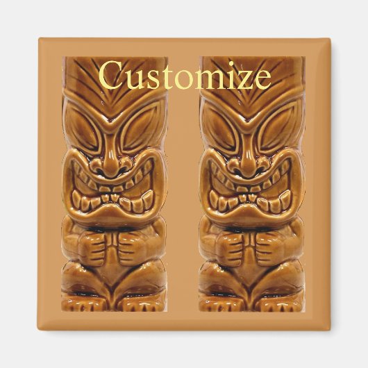 Aimant Sculpture Gold Tiki Thunder_Cove (Devant)