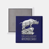 Aimant Sculpture "Rhinoceros" Musée Orsay. Paris. (Recto/Verso)