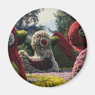 Aimant Sculpture rose en fleur, Insel Mainau, flowe de la