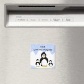 Aimant Se détendre avec les Pingouins (In Situ (Lave-vaisselle))