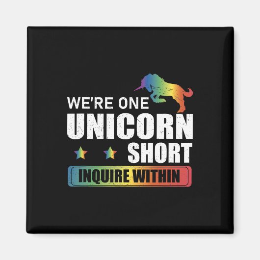 Aimant Se renseigner au sein de drôle Polyamory Unicorn c (Devant)