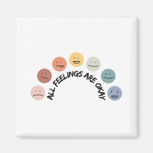 Aimant Se sentir bien Visages émotionnels Sensibilisation