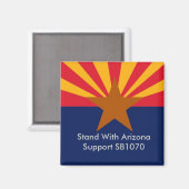 Aimant Se Tenir Avec Arizona (Recto/Verso)
