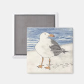 Aimant SEA GULL (carré) (Recto/Verso)