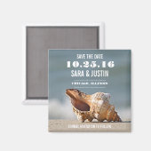 Aimant Sea Shell Enregistrer l'aimant de date (Recto/Verso)