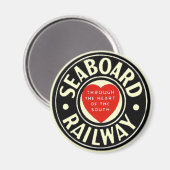 Aimant Seaboard Air Line Railway Heart Logo (Recto/Verso)