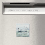 Aimant SEAGULLS & SURF par SHARON SHARPE (In Situ (Lave-vaisselle))