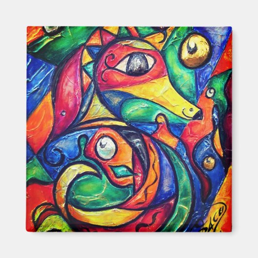 Aimant Seahorse Abstraction (Devant)