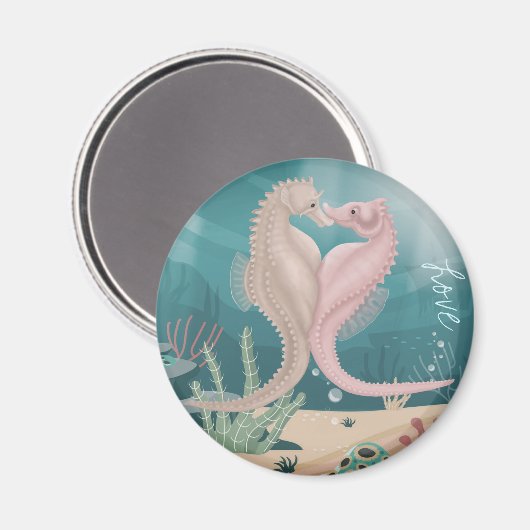 Aimant Seahorse Love (Recto/Verso)