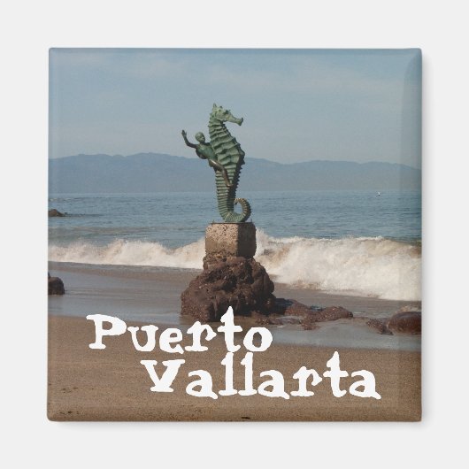 Aimant Seahorse Out Water; Mexique Souvenir (Devant)