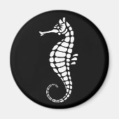 Aimant Seahorse White (Devant)