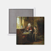 Aimant Sealing a Letter, 1890 (huile sur panneau) (Recto/Verso)