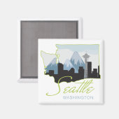 Aimant Seatle Washington (Recto/Verso)