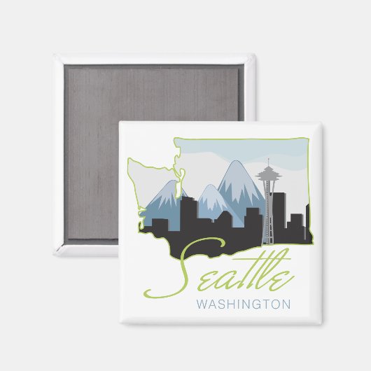 Aimant Seatle Washington (Recto/Verso)