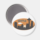 Aimant Seattle City (Recto/Verso)