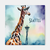 Aimant Seattle Giraffe (Devant)