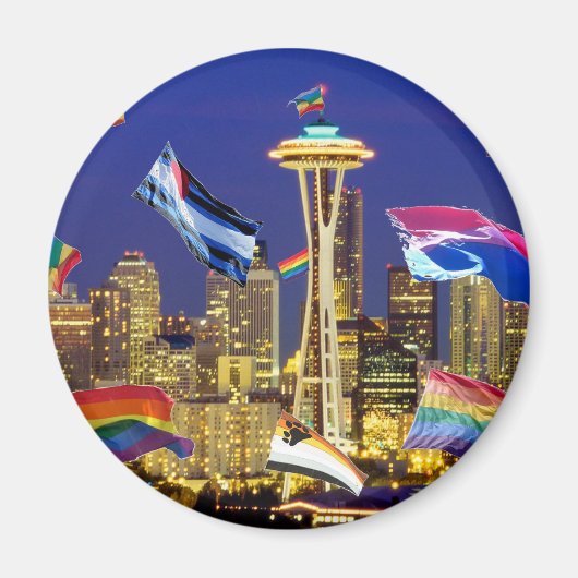 Aimant Seattle Pride (Devant)