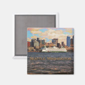 Aimant Seattle Skyline (Recto/Verso)