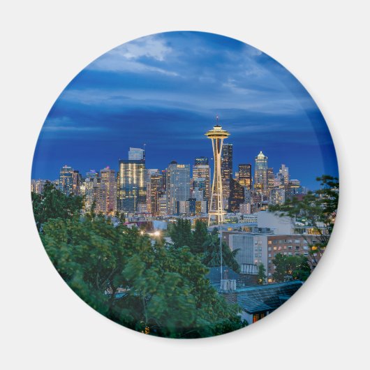 Aimant Seattle Skyline à Dusk (Devant)