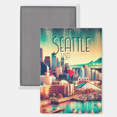 Aimant Seattle, USA (Recto/Verso)
