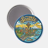 Aimant Seattle Washington (Recto/Verso)