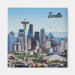 Aimant Seattle Washington Mt Rainier