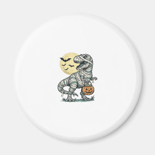 Aimant Seau à bonbons de T-Rex momie Halloween Vecteur vi