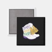 Aimant Secoue Ton Bootie Mardi Gras Perle Boot Carnaval C (Recto/Verso)