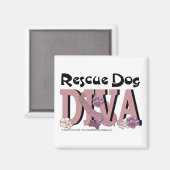 Aimant Secourir Chien DIVA (Recto/Verso)