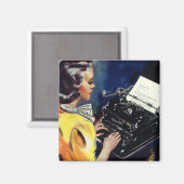 Aimant Secrétaire exécutif vintage des affaires Lettre d' (Recto/Verso)