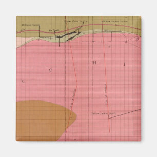 Aimant Section horizontale du Lode Comstock Sud