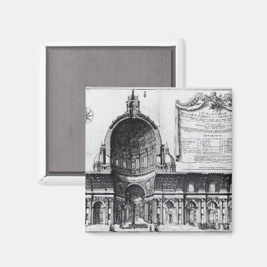 Aimant Section longitudinale de Saint-Pierre (Recto/Verso)