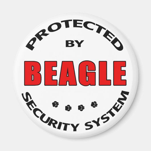 Aimant Sécurité beagle (Devant)