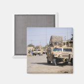 Aimant Sécurité de Humvee pendant une patrouille (Recto/Verso)