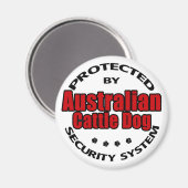 Aimant Sécurité des chiens de combat australiens (Recto/Verso)