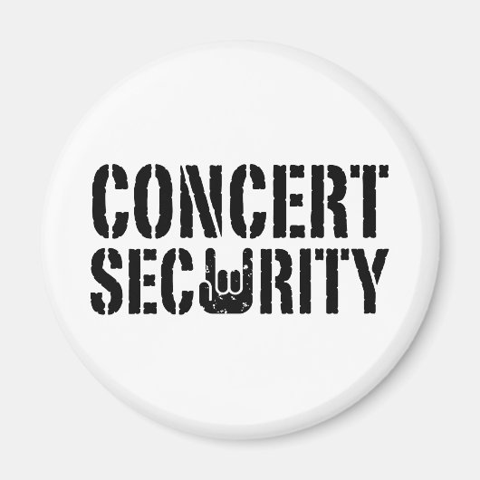 Aimant Sécurité des concerts (Devant)