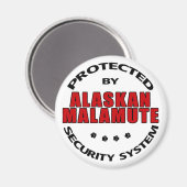 Aimant Sécurité des malamuts en Alaska (Recto/Verso)