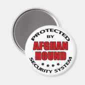 Aimant Sécurité hound afghane (Recto/Verso)
