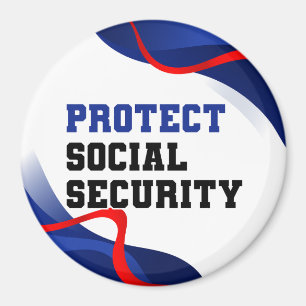 Aimant Sécurité sociale Accessoire politique anti Trump