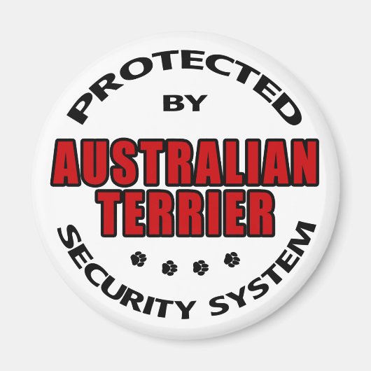Aimant Sécurité Terrier australien (Devant)