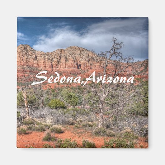 Aimant Sedona Arizona paysage rocheux rouge (Devant)