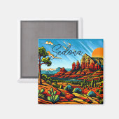 Aimant Sedona, Arizona Red Canyon (Recto/Verso)