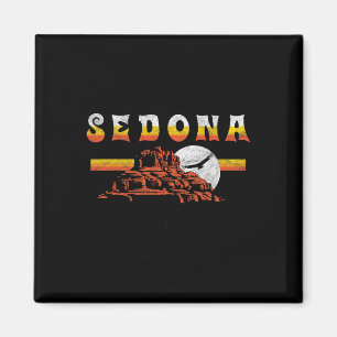 Aimant Sedona Arizona Vintage en détresse Bell Rock Rando